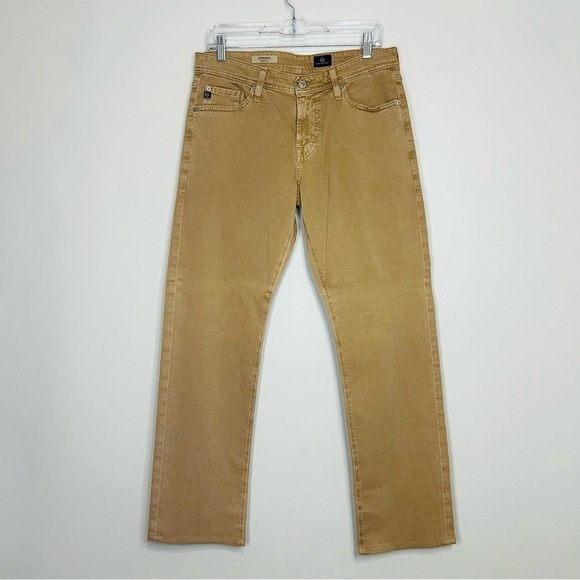 Adriano Goldschmied AG Khaki The Graduate Tailored Jeans 30W - Picture 1 of 7